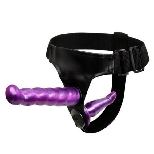 Cintura strap doppio viola - on,
